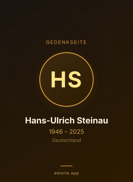 Gedenkportrait von Hans-Ulrich Steinau