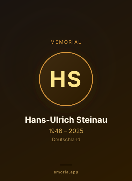 Memorial portrait of Hans-Ulrich Steinau