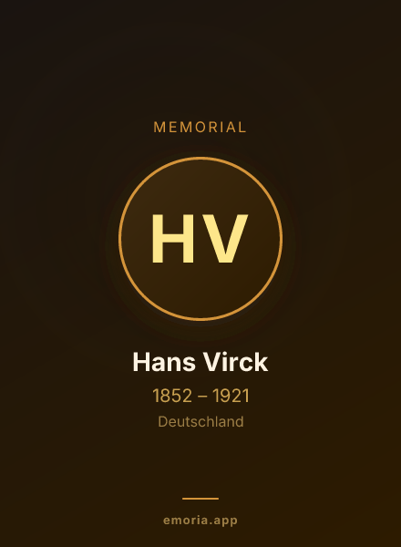 Memorial portrait of Hans Virck