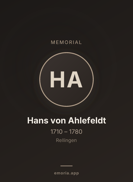 Memorial portrait of Hans von Ahlefeldt