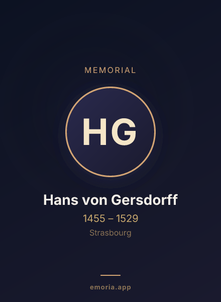 Memorial portrait of Hans von Gersdorff
