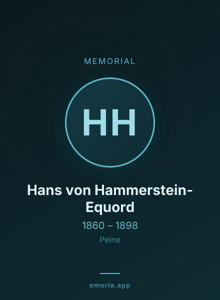 Memorial portrait of Hans von Hammerstein-Equord