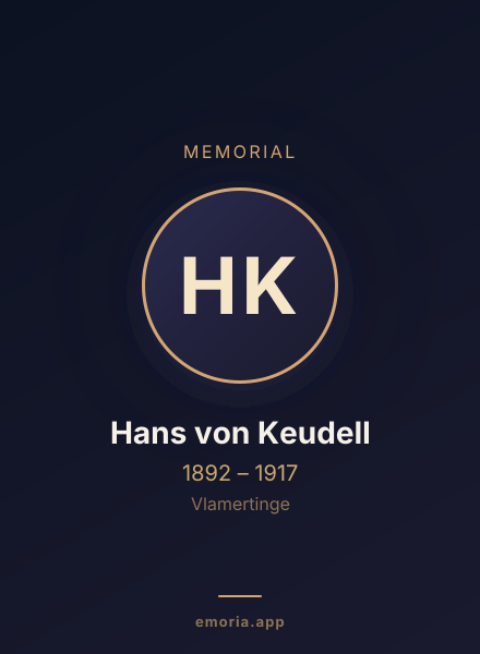 Memorial portrait of Hans von Keudell