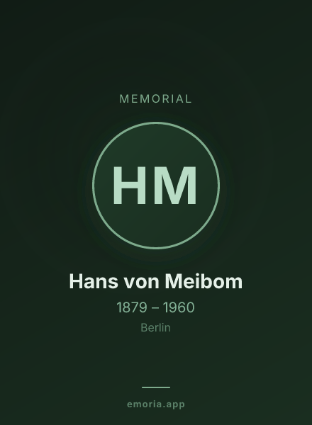 Memorial portrait of Hans von Meibom