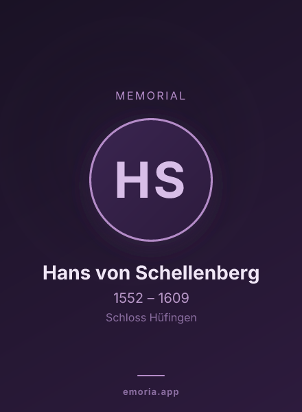 Memorial portrait of Hans von Schellenberg