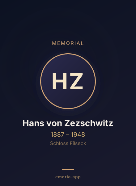 Memorial portrait of Hans von Zezschwitz