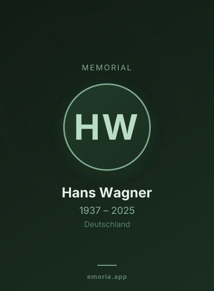 Memorial portrait of Hans Wagner