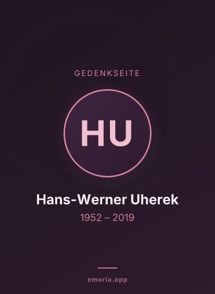 Gedenkportrait von Hans-Werner Uherek