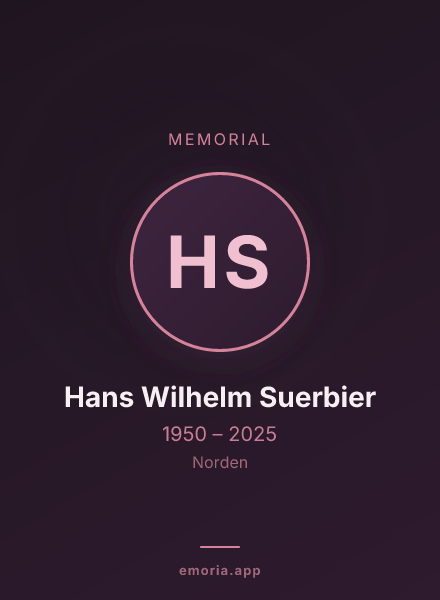 Memorial portrait of Hans Wilhelm Suerbier