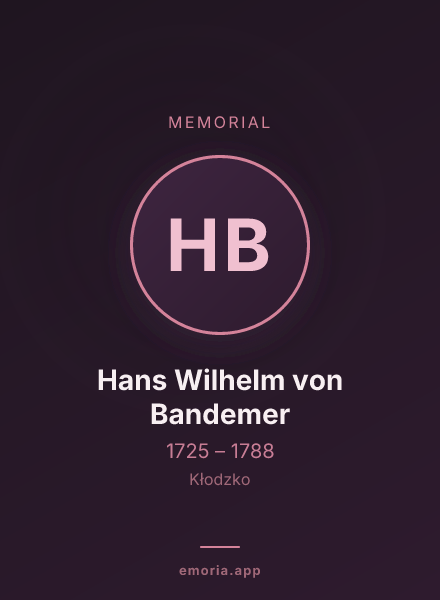 Memorial portrait of Hans Wilhelm von Bandemer
