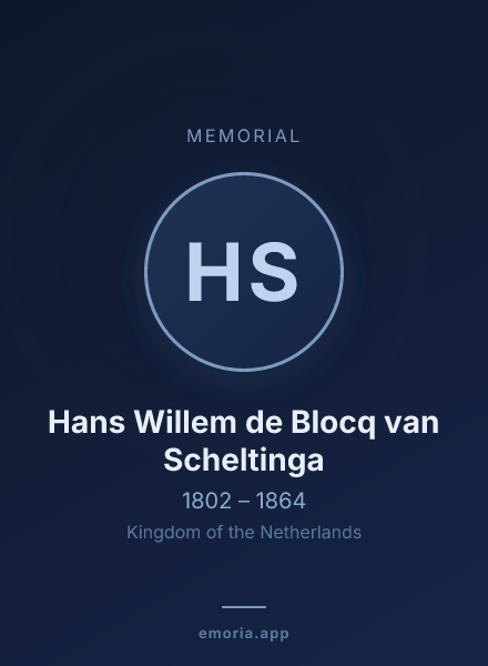 Memorial portrait of Hans Willem de Blocq van Scheltinga