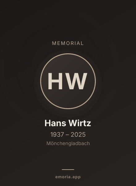 Memorial portrait of Hans Wirtz