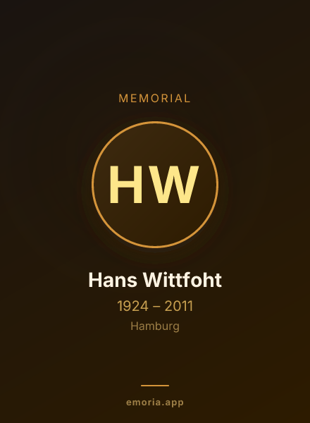 Memorial portrait of Hans Wittfoht