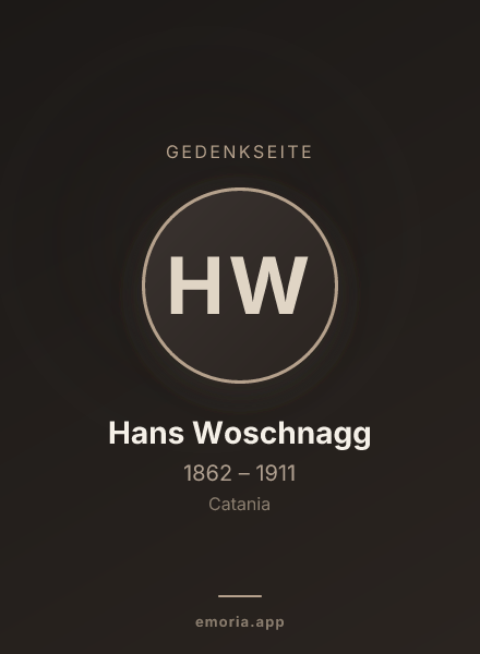 Gedenkportrait von Hans Woschnagg