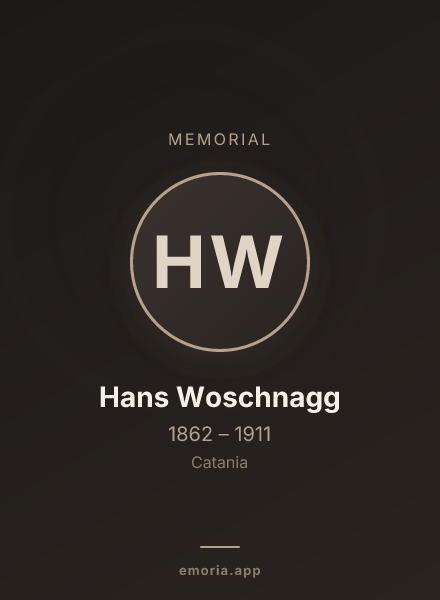 Memorial portrait of Hans Woschnagg