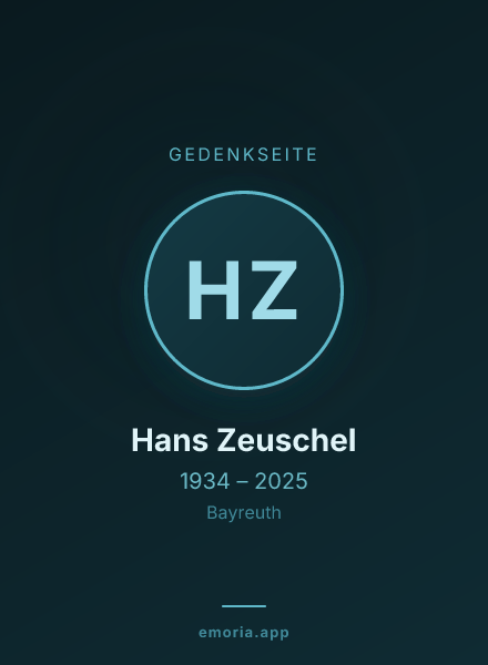 Gedenkportrait von Hans Zeuschel