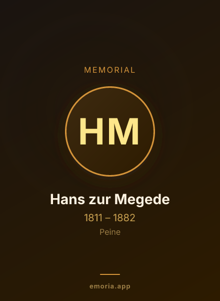 Memorial portrait of Hans zur Megede