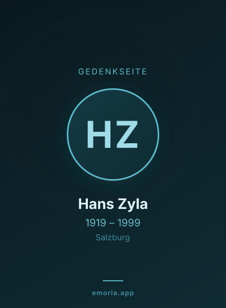 Gedenkportrait von Hans Zyla