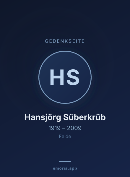 Gedenkportrait von Hansjörg Süberkrüb