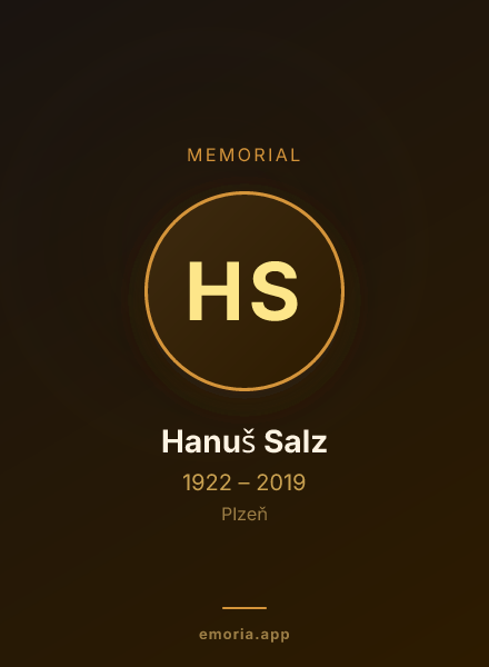Memorial portrait of Hanuš Salz