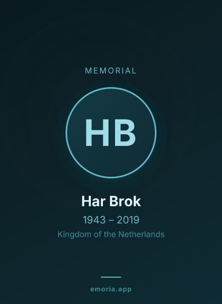 Memorial portrait of Har Brok