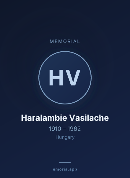 Memorial portrait of Haralambie Vasilache