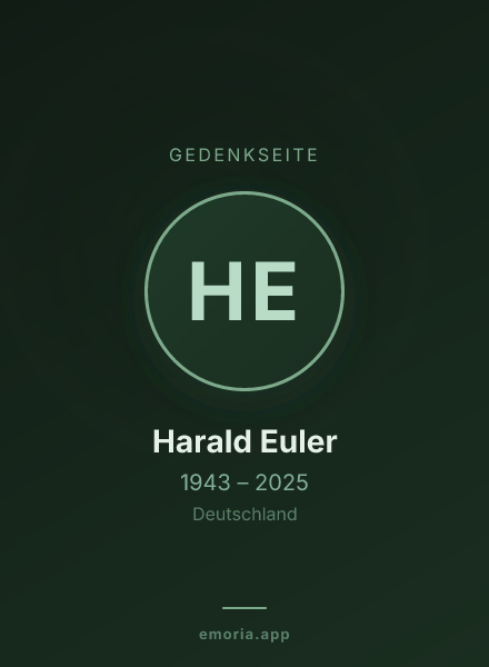 Gedenkportrait von Harald Euler
