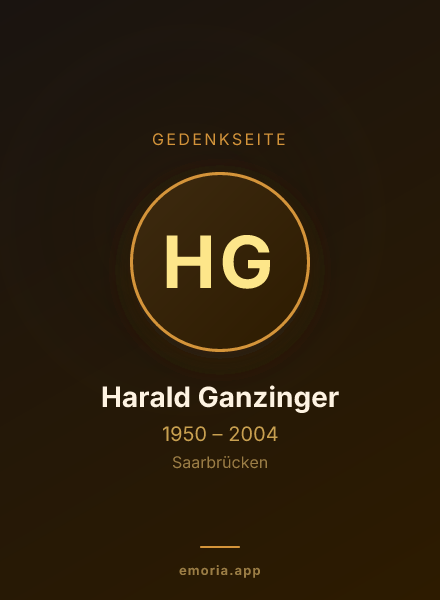 Gedenkportrait von Harald Ganzinger