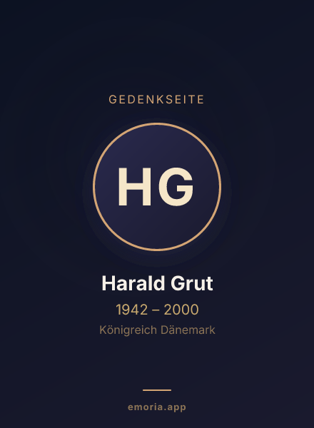 Gedenkportrait von Harald Grut