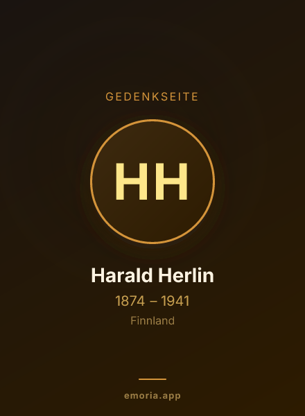 Gedenkportrait von Harald Herlin