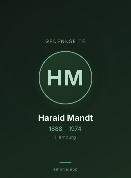 Gedenkportrait von Harald Mandt