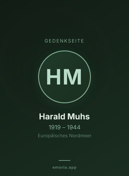 Gedenkportrait von Harald Muhs