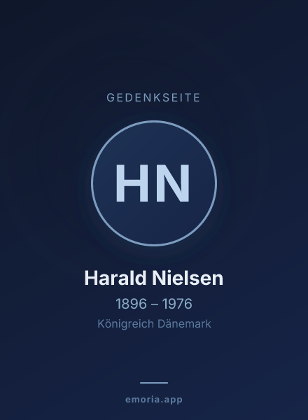 Gedenkportrait von Harald Nielsen