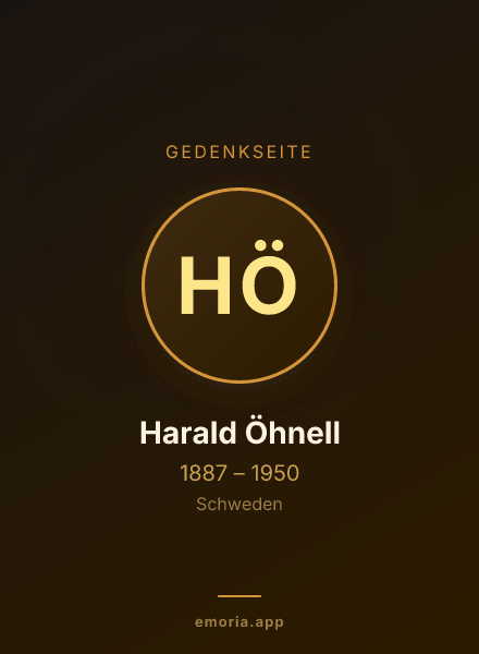 Gedenkportrait von Harald Öhnell