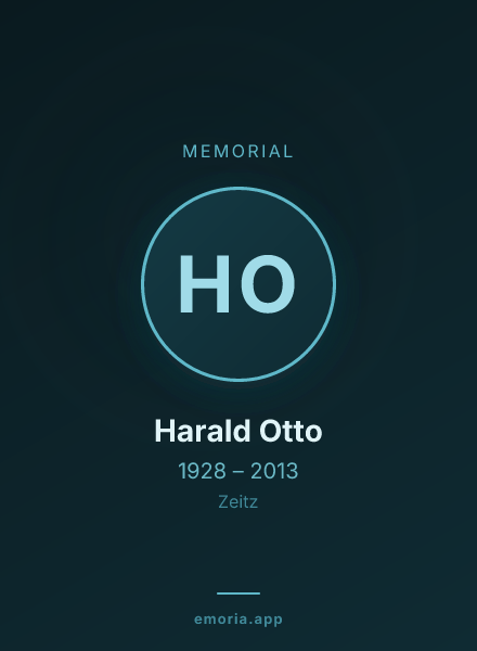 Memorial portrait of Harald Otto