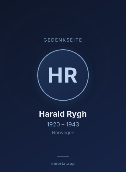 Gedenkportrait von Harald Rygh