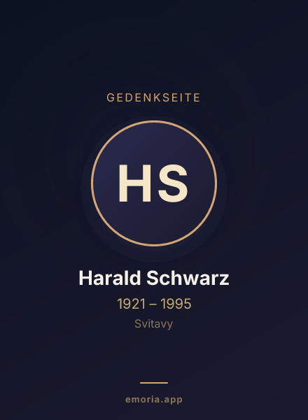 Gedenkportrait von Harald Schwarz