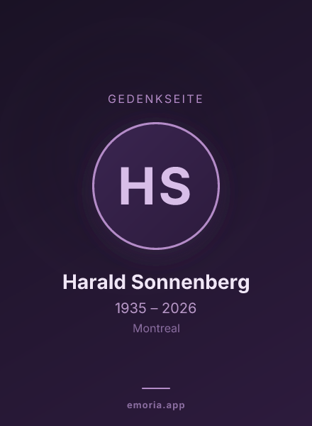 Gedenkportrait von Harald Sonnenberg