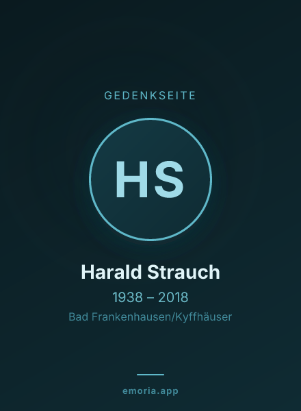 Gedenkportrait von Harald Strauch