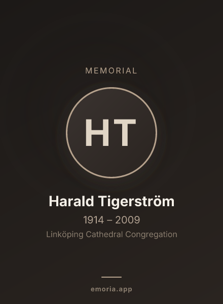 Memorial portrait of Harald Tigerström