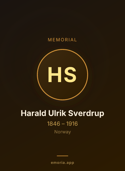 Memorial portrait of Harald Ulrik Sverdrup