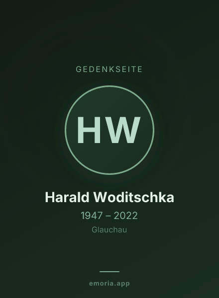 Gedenkportrait von Harald Woditschka
