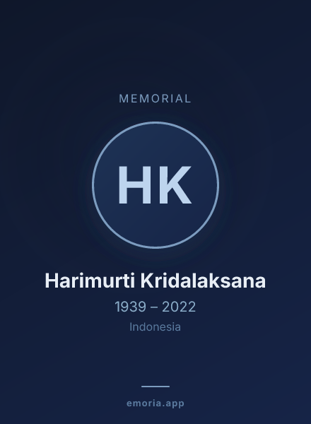 Memorial portrait of Harimurti Kridalaksana