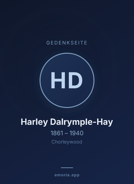 Gedenkportrait von Harley Dalrymple-Hay