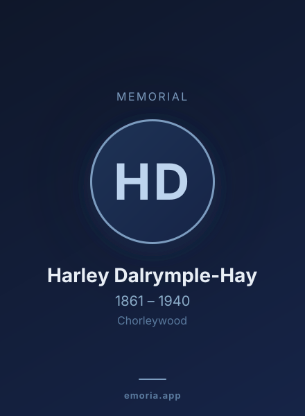 Memorial portrait of Harley Dalrymple-Hay