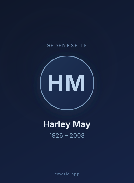 Gedenkportrait von Harley May