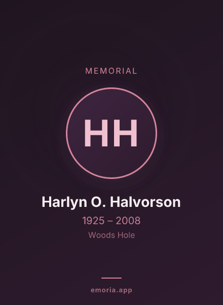Memorial portrait of Harlyn O. Halvorson