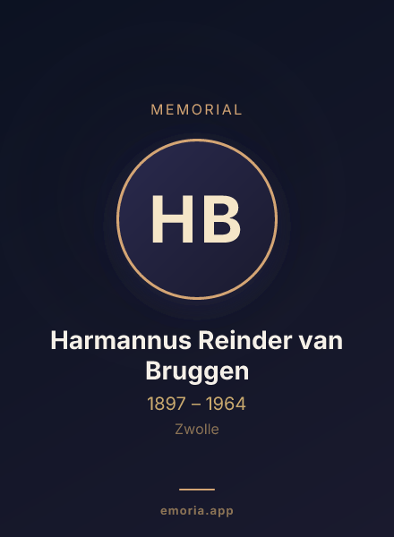 Memorial portrait of Harmannus Reinder van Bruggen
