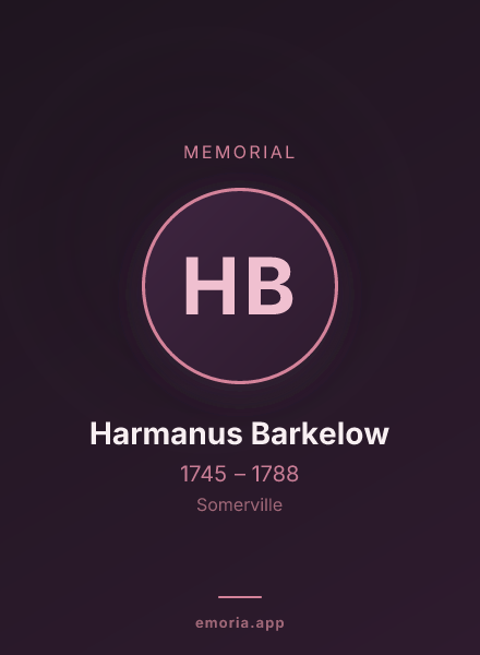 Memorial portrait of Harmanus Barkelow