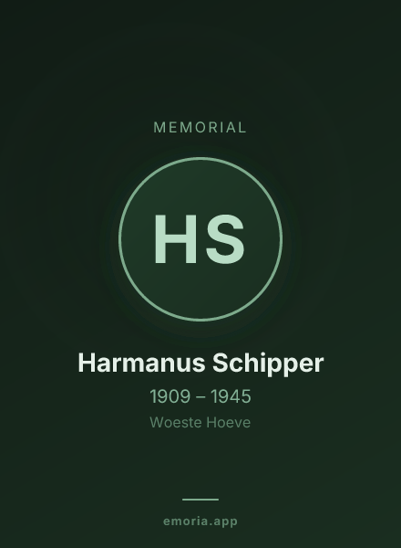 Memorial portrait of Harmanus Schipper